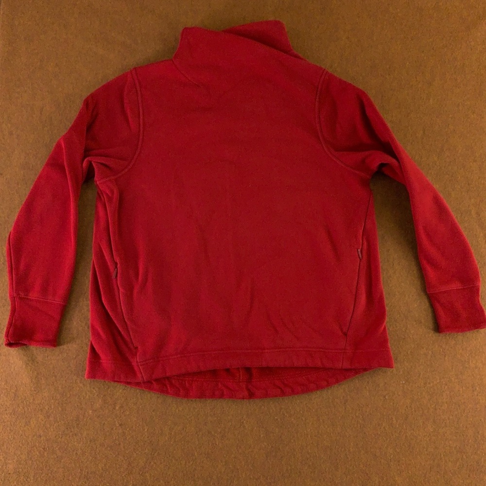 Athleta Womens Size XL Red Fleece Cozy‎ Karma Twist Neck Sweatshirt